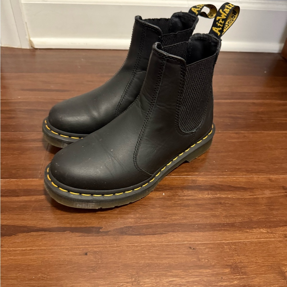 Dr. Martens Black Boots with Air-Cushioned Sole